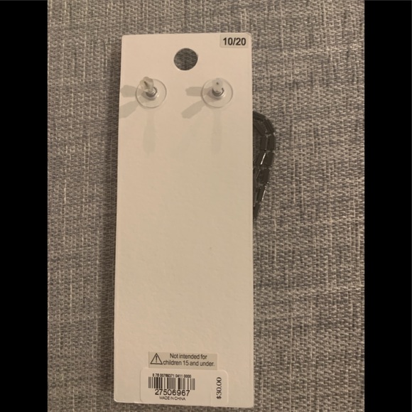 NEW EXPRES Multicolo Black Gold Pearl Hoop Earring - Picture 2 of 2